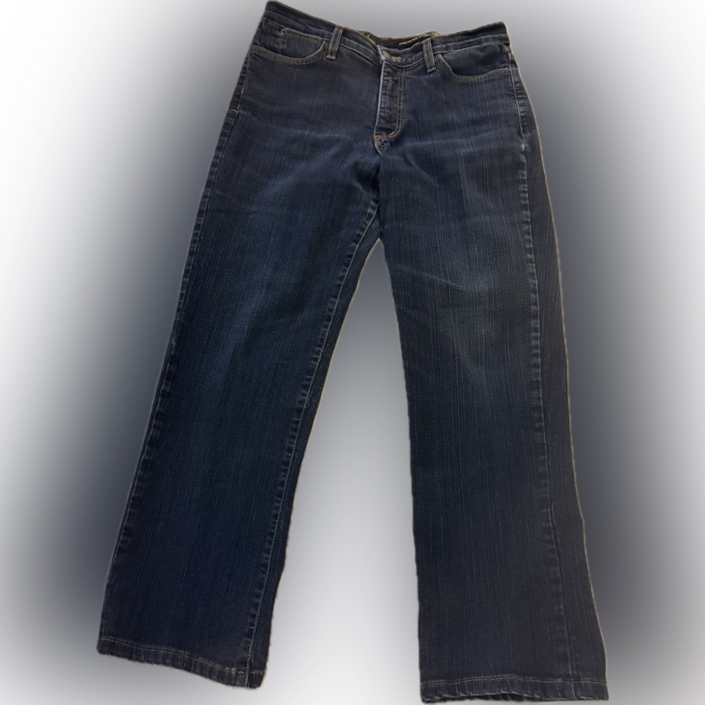 🌸 4/$20 Sale NYDJ Tummy Tuck Jeans Size 10 Dark Wash Lift Tuck Denim 26” Inseam